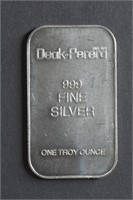 1 ozt Silver .999 Art Bar