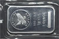 1 ozt Silver .999 Art Bar