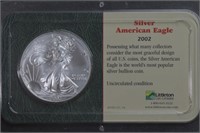 2002 ASE American Silver Eagle Littleton Holder