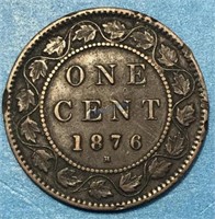 1876 Large Cent - Canada