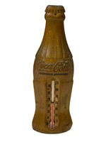 Gold Coca-Cola Bottle Thermometer