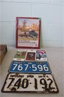 1964 & 1965 Plates, Road Maps, 1967 Shell