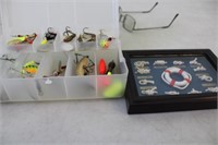 Fishing Lures & Framed Nautical Knots