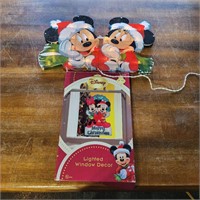 Pair Mickey/Minnie lighted decor