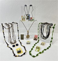 Jewelry Including 6 Necklaces, and 9 Pairs of