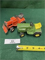 Lot of 2 Die-Cast Toy Tractors JD & Allis-Chalmers