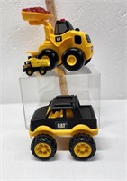 Caterpillar Toys and a Diecast Tonka Dump Truck