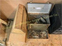 Hammer Drill and Wooden Boxes