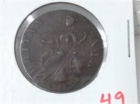 1775 British Half Penny