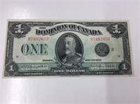 1923 (ef) Canadian Dollar Bill