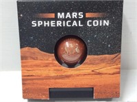 Rare 2021 Barbados 5 Dollar Silver Mars Spherical