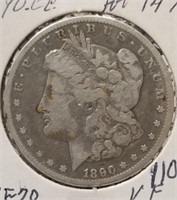 1890CC Morgan Silver Dollar
