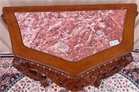 223 - BEAUTIFUL CARVED ACCENT TABLE 30X36"