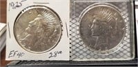 1925 & 1925-S Peace Silver Dollars