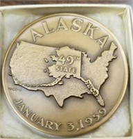 2.5" Alaska 49th State Medal