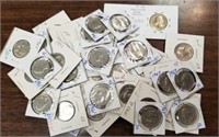 55 Assorted Carded Clad Quarters