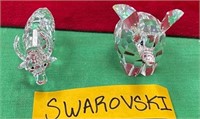 SWAROVSKI CRYSTAL ELEPHANT & WATER BUFFALO (R24)