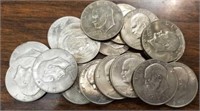 17 Clad Eisenhower Dollars