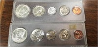 Pair 1964 Coin Sets