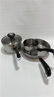 Lot of 3 Small Pans