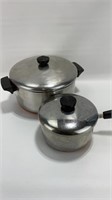 Set of 2 Revere Ware Pans