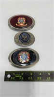 Lot of 3 Veterans of Foreign Wars Belt Buckle