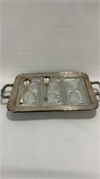 Silverplated serving tray