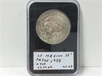 1988 Mexico 25 Pesos Ms-63 0.720 22.50gr