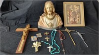 Jesus Bust , Crosses, Rosary ++  - ZG