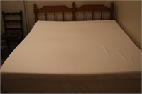 Queen Bed with  & Sleep Solutions Memory topper