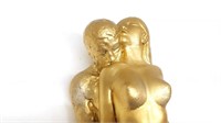 Standing Ceramic Naked Couple Mexico Statue