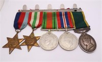 5 Vintage Medals