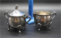 Leonard Silverplate Sugar & Creamer