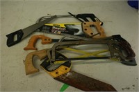 Hand Saw Hack Saw Stanley Lot