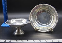 Sterling Compote plus Silver Bowl
