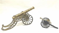 2 Brass Cannons (11"+ Barrel on the bigger one)