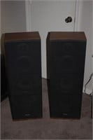 2 Panasonic Speakers 36" tall 13: wide