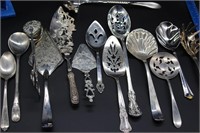 Large Lot of Silverplate Serving utensils