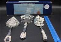 3 Pieces of silverplate utensils