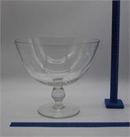 Glass pedestal bowl