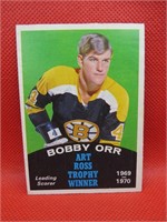 1970-71 OPC Bobby Orr Card 249 Art Ross Trophy