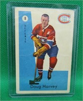 Doug Harvey 1959-60 Parkhurst #8 Montreal - Crease