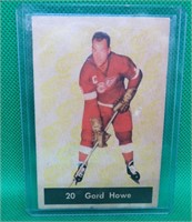 Gordie Howe 1961-62 Parkhurst #20 Glue On Back