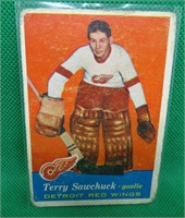 Terry Sawchuck 1957-58 Topps # 35 UER Detroit