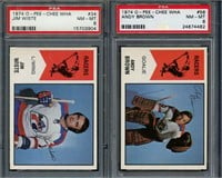1974-75 O-Pee-Chee WHA All PSA 8.0 Andy Brown #58
