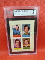 1969-70 OPC 4 in 1 Graded Card Cheevers Gilbert