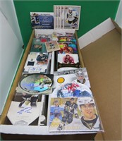 2 Row Box Full Of Hockey Cards Jersey Auto Rookies