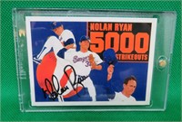 1992 Upper Deck SIGNED Nolan Ryan #34 Baseball