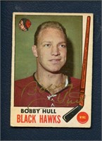 Signed 1969-70 O-Pee-Chee #70 BOBBY HULL W/ Stamp