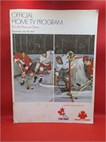 1972 Team Canada vs Soviet TV Program Booklet